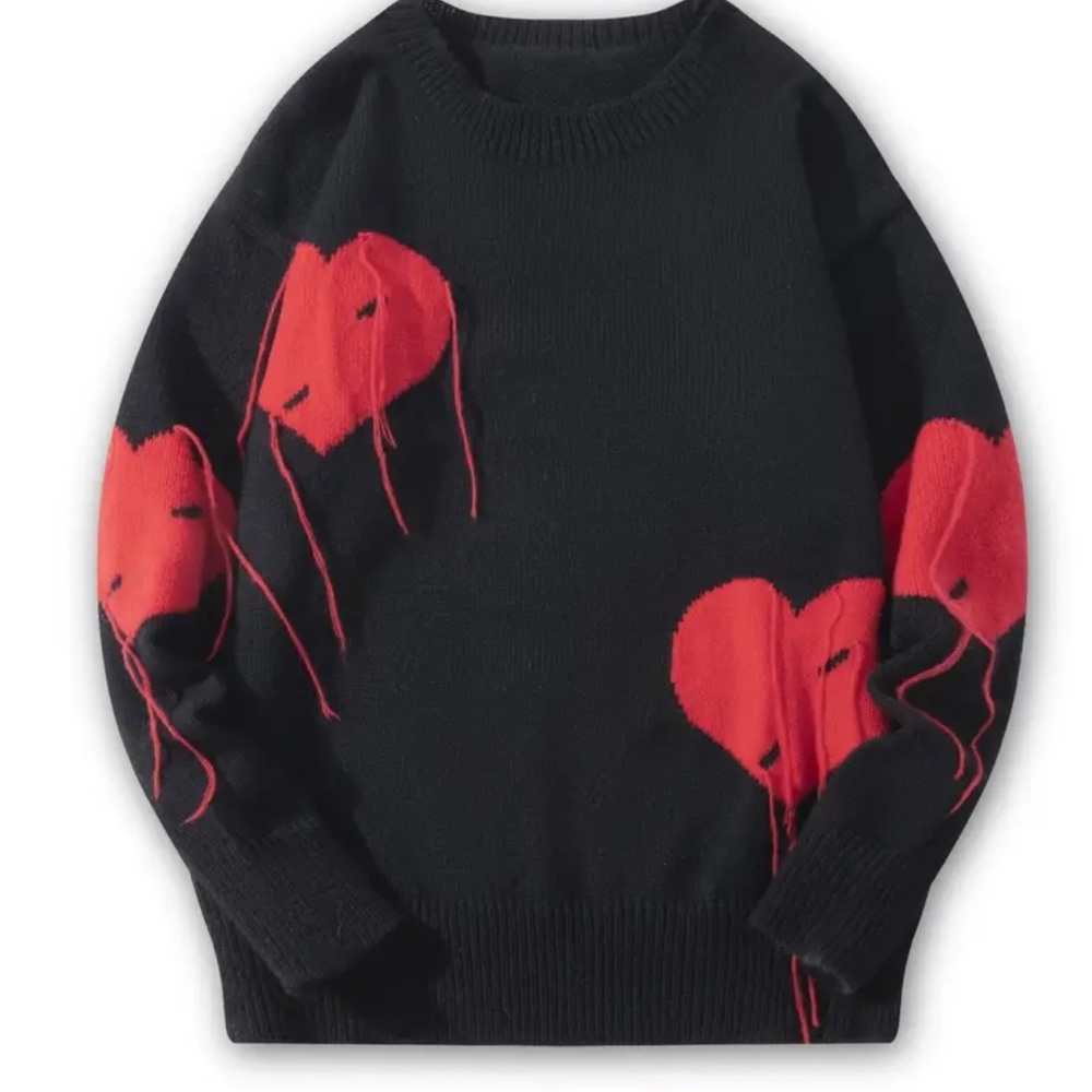 NEW Retail $99 Draining Hearts Men’s Pattern Sweater